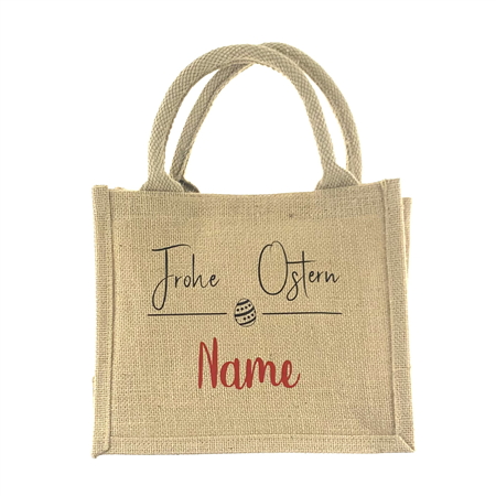 Ostertasche Jute Personalisiert