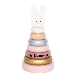 Stapelturm Hase Rosa W7215