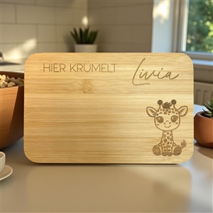 Fruehstuecksbrett Bambus Hier kruemmelt